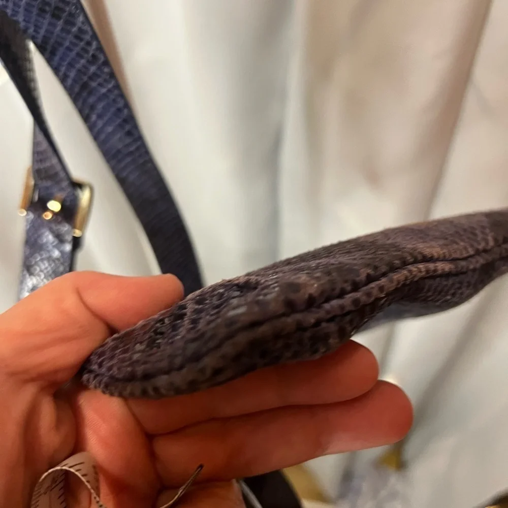 LIKE NEW Michael Kors Blue Leather Crossbody  Bag